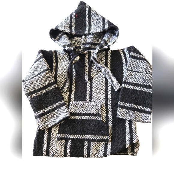 Other - Black and White Striped Boys Hoodie Size 3T